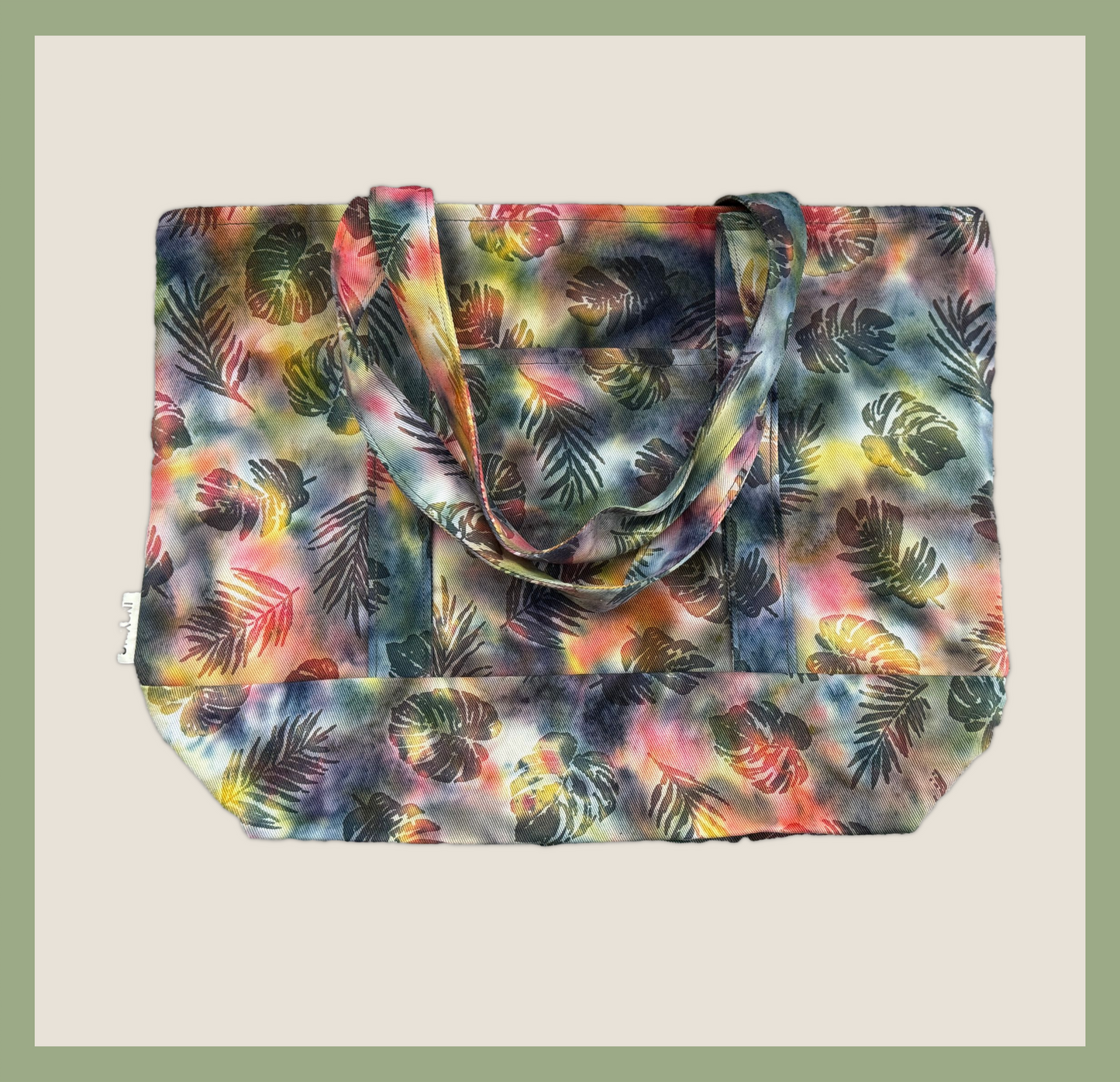 Heritage Tote – Crimson Forest | Handcrafted in Bali