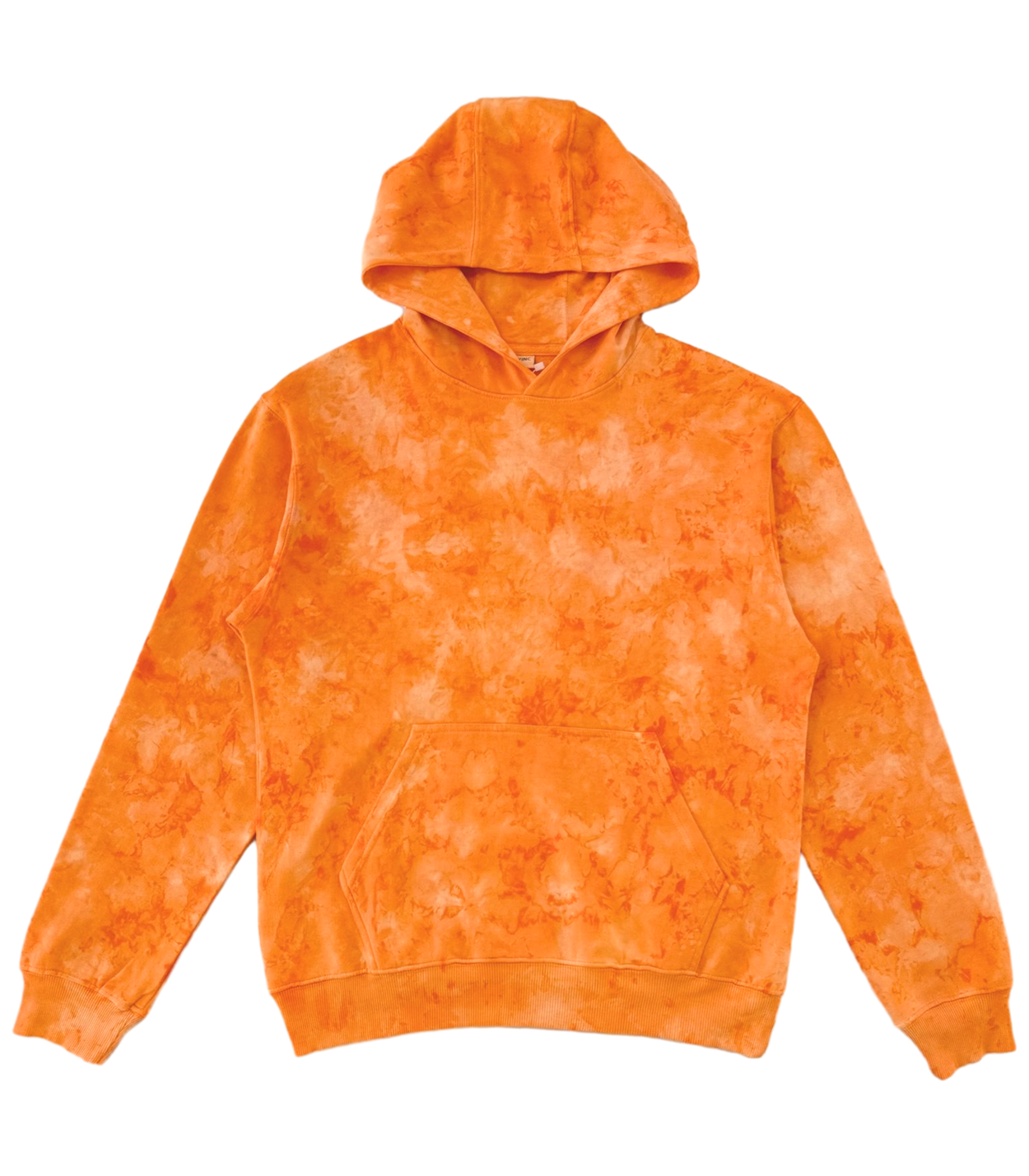 Marble Dyed Unisex fit Hoodie exclusively designed and made for Tees INSYINC in 100% premium combed cotton - Orange