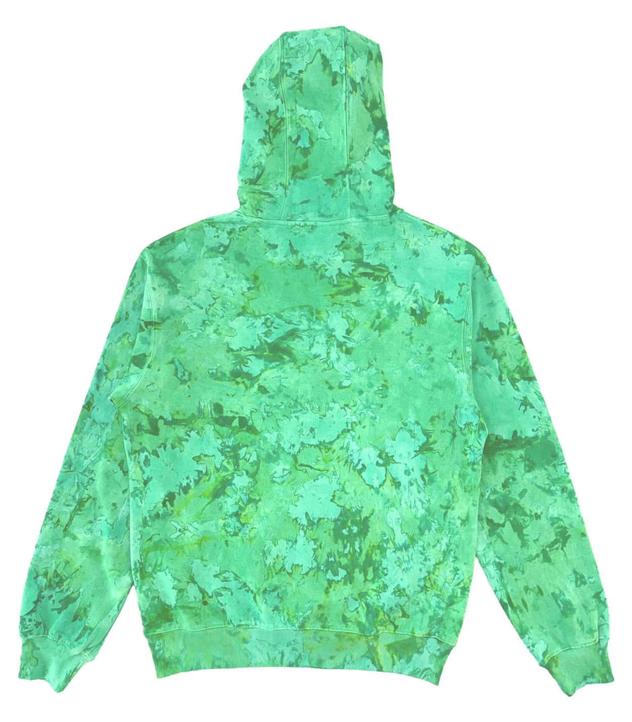 Marble Dyed Unisex fit Hoodie exclusively designed and made for Tees INSYINC in 100% premium combed cotton - Irish Kelly Green