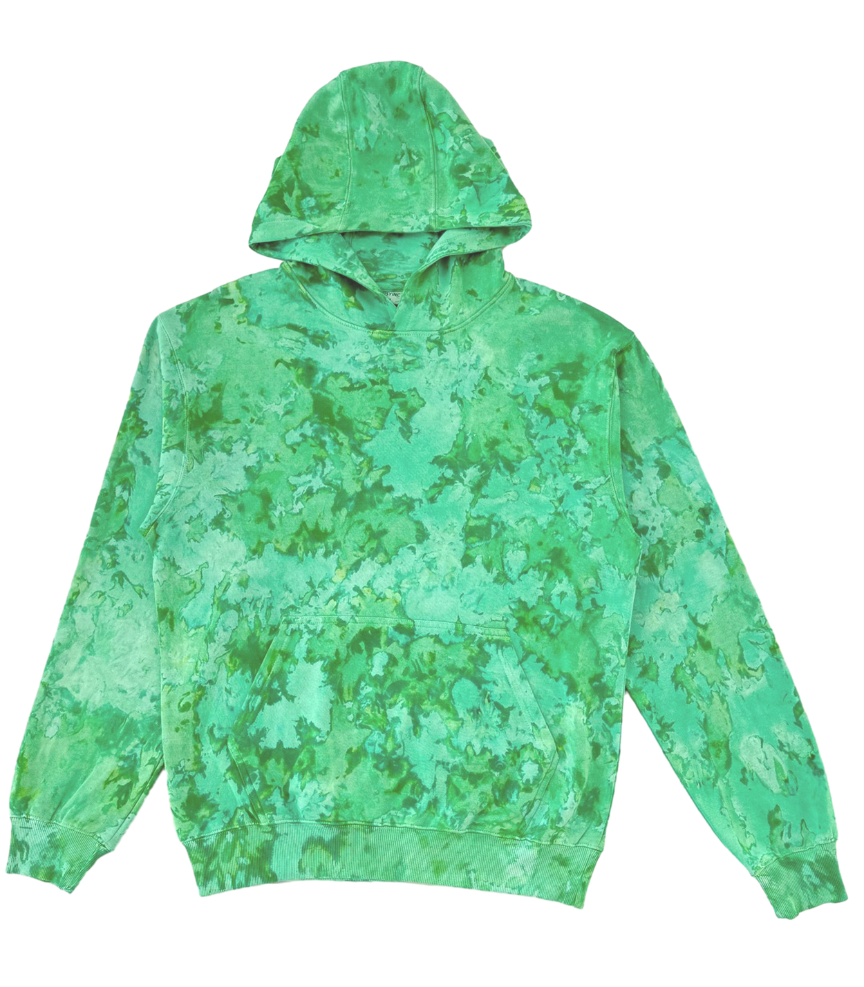 Marble Dyed Unisex fit Hoodie exclusively designed and made for Tees INSYINC in 100% premium combed cotton - Irish Kelly Green