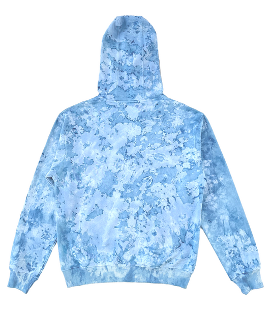 Marble Dyed Unisex fit Hoodie exclusively designed and made for Tees INSYINC in 100% premium combed cotton - Denim