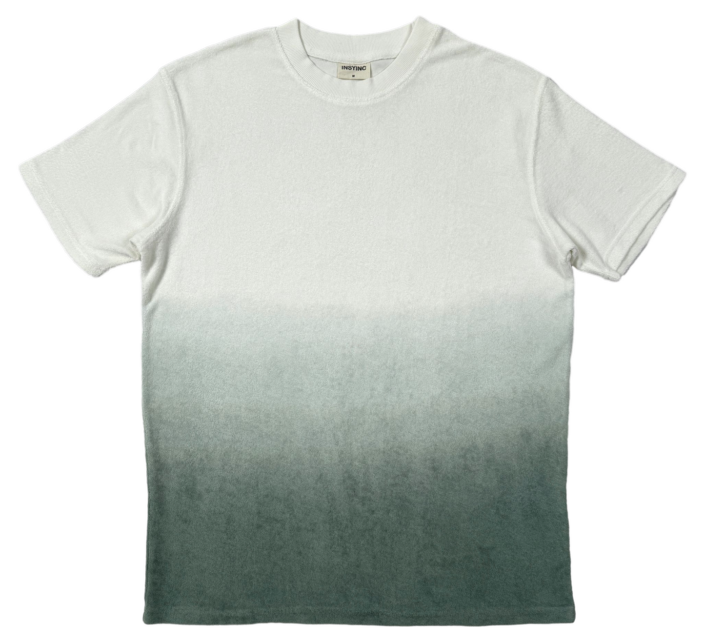Ombre Dyed Terry Tee – Forest Green