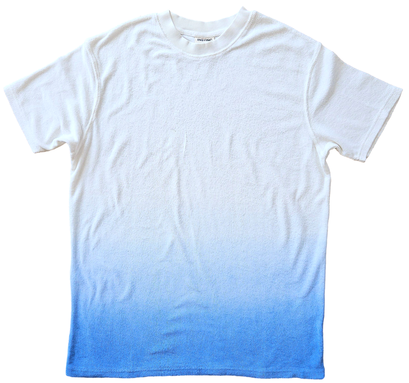 Ombre Dyed Terry Tee – French Blue