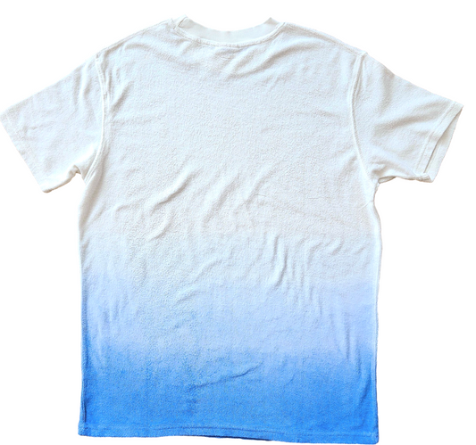 Ombre Dyed Terry Tee – French Blue
