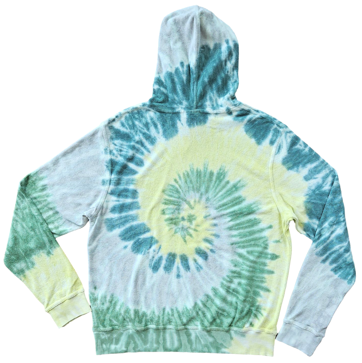 Tie Dye Terry Hoodie – Forest Green