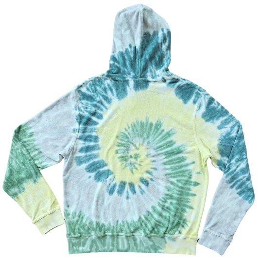 Tie Dye Terry Hoodie – Forest Green