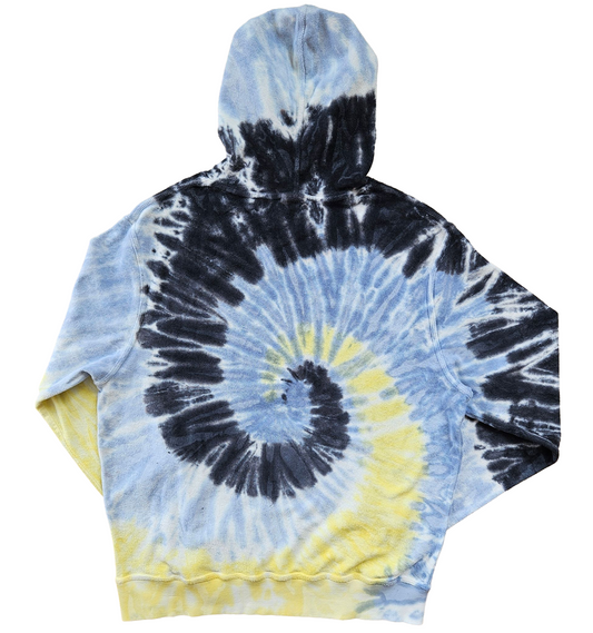 Tie Dye Terry Hoodie – Graphite Black