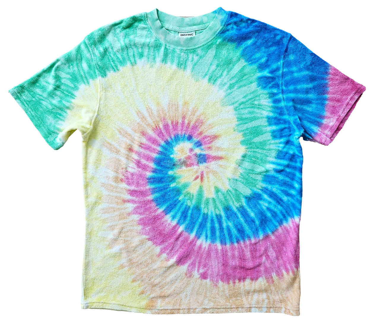 Tie Dye Terry Cotton Tee – Cotton Candy