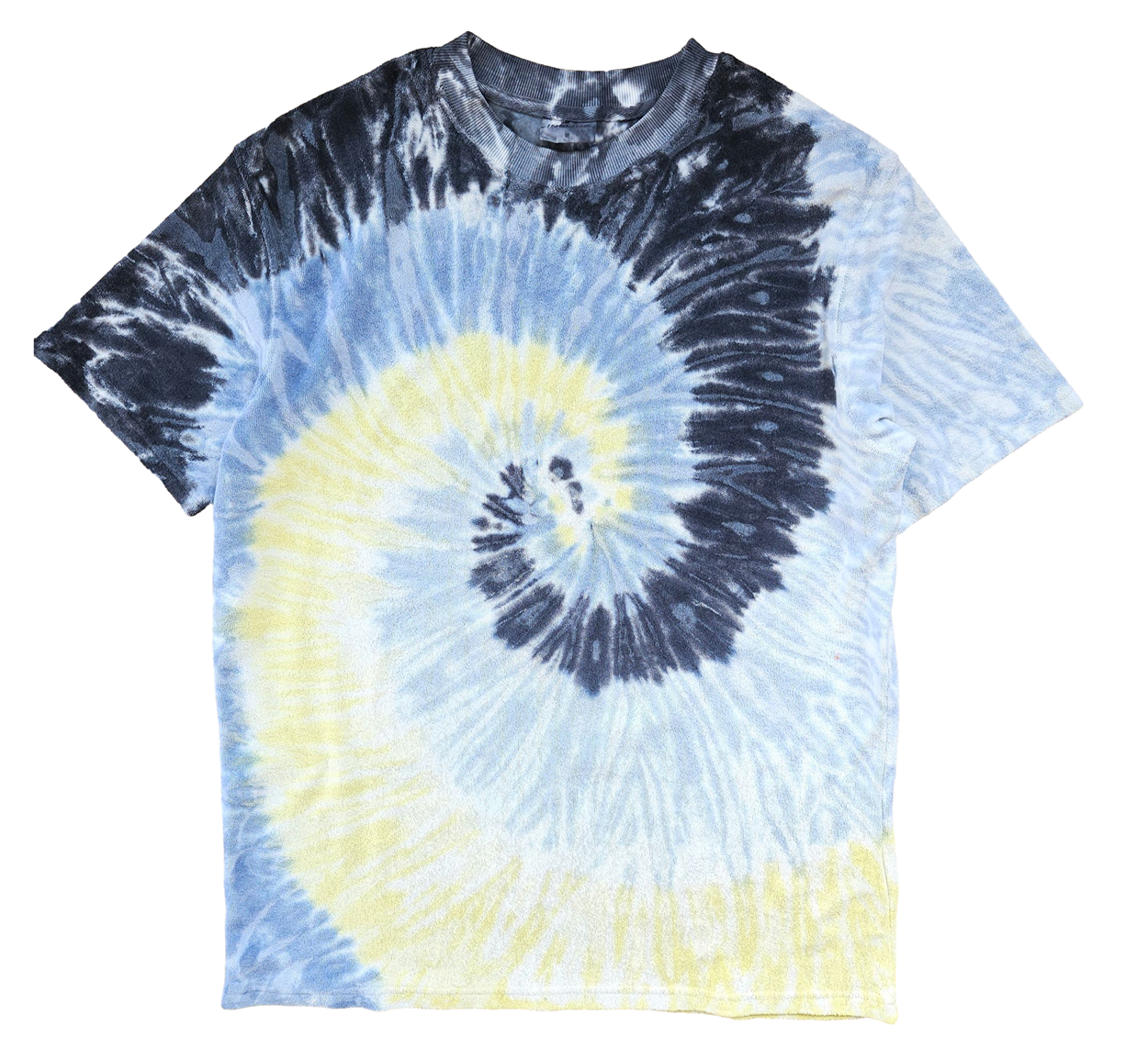 Tie Dye Terry Cotton Tee – Graphite Grey