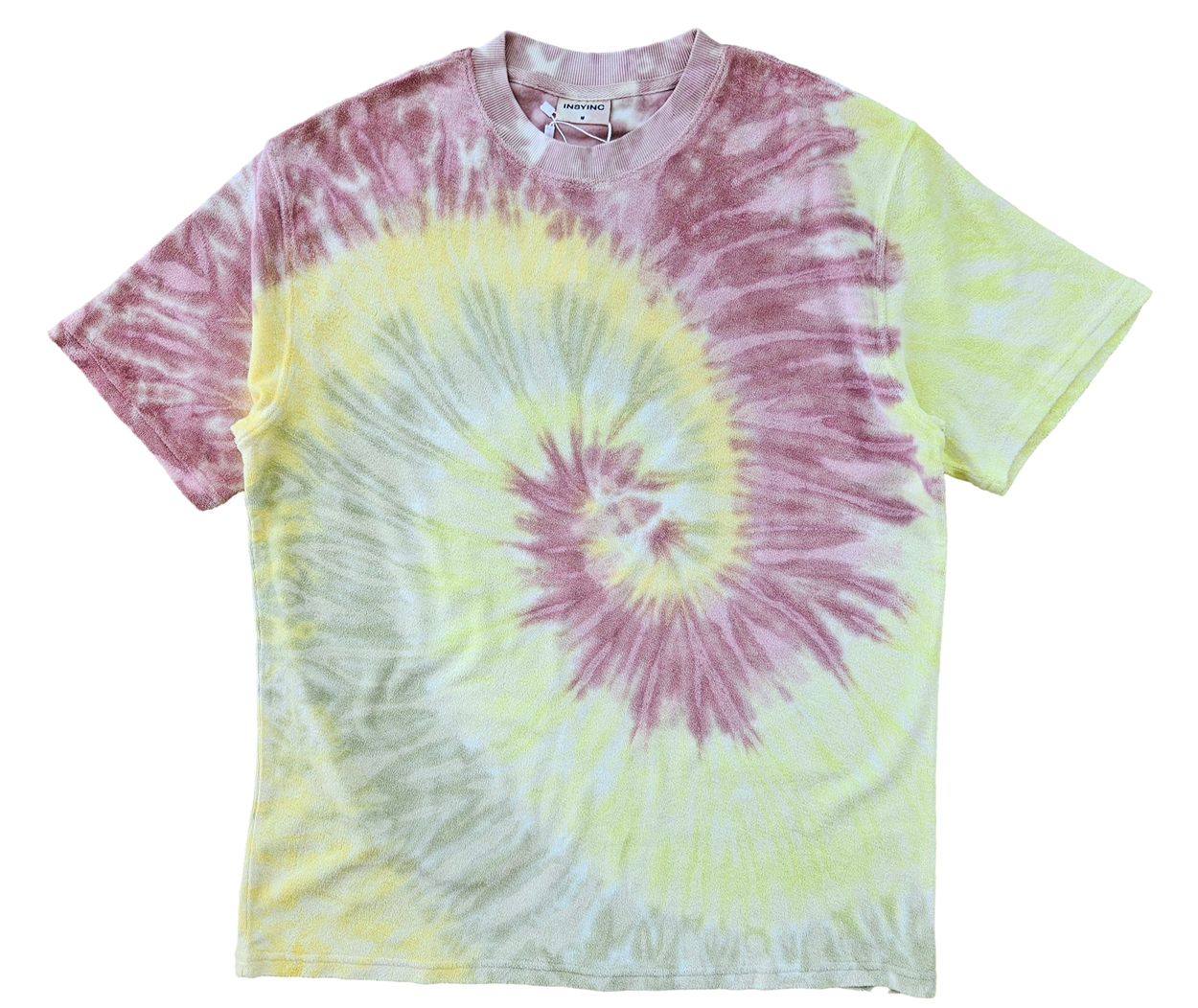 Tie Dye Terry Cotton Tee – Lime
