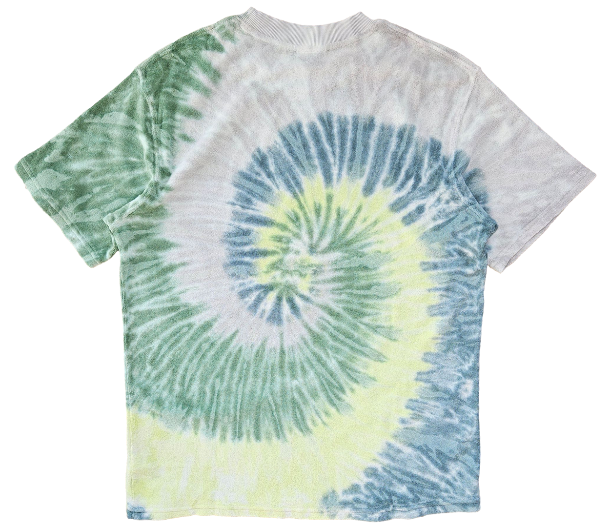 Tie Dye Terry Cotton Tee – Forest Green