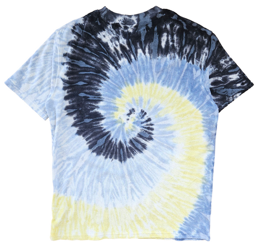 Tie Dye Terry Cotton Tee – Graphite Grey