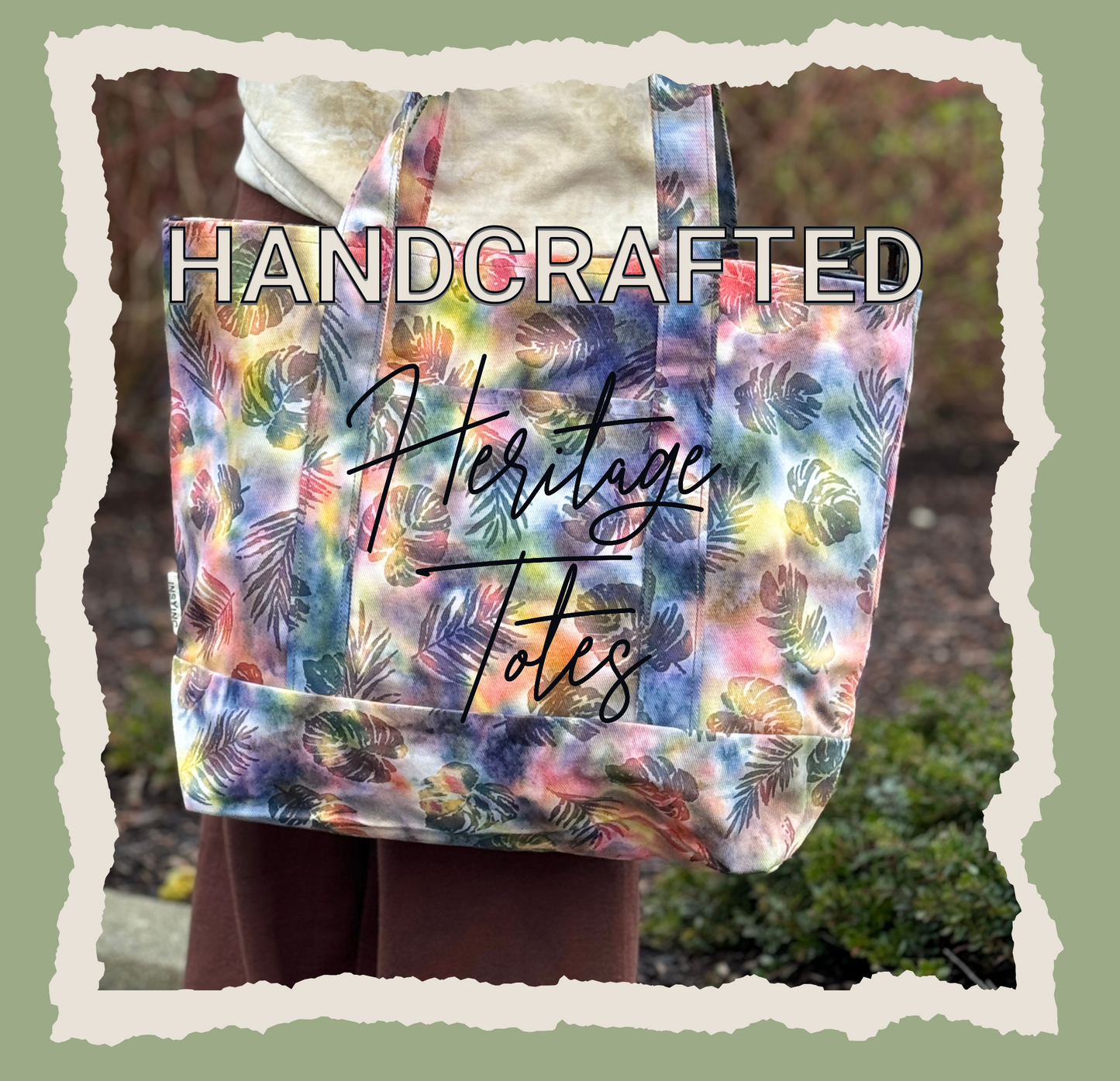 Heritage Tote – Crimson Forest | Handcrafted in Bali