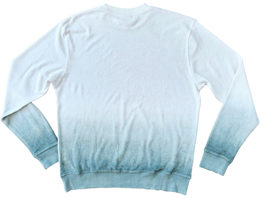 Ombre Dyed Terry Crewneck Sweatshirt – Forest Green