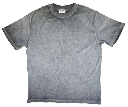 Vintage Overdyed Terry Tee – Graphite Grey