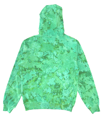 Marble Dyed Unisex fit Hoodie exclusively designed and made for Tees INSYINC in 100% premium combed cotton - Irish Kelly Green