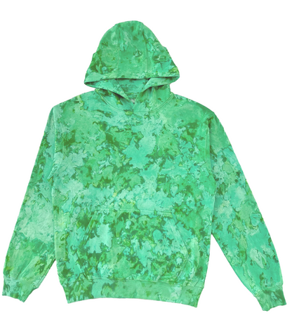 Marble Dyed Unisex fit Hoodie exclusively designed and made for Tees INSYINC in 100% premium combed cotton - Irish Kelly Green