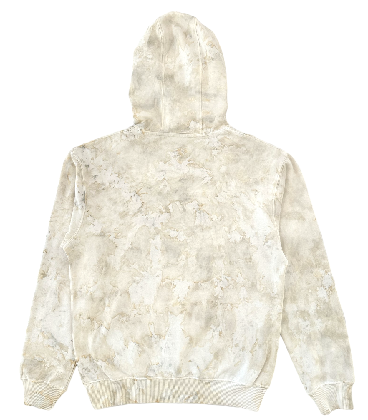 Marble Dyed Unisex fit Hoodie exclusively designed and made for Tees INSYINC in 100% premium combed cotton - Oatmeal - Beige - Natural Ivory