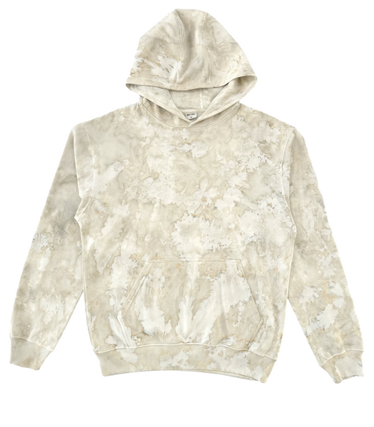 Marble Dyed Unisex fit Hoodie exclusively designed and made for Tees INSYINC in 100% premium combed cotton - Oatmeal - Beige - Natural Ivory