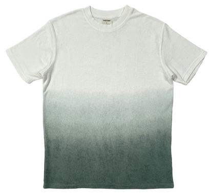 Ombre Dyed Terry Tee – Forest Green