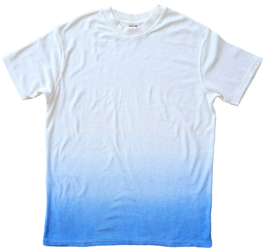Ombre Dyed Terry Tee – French Blue