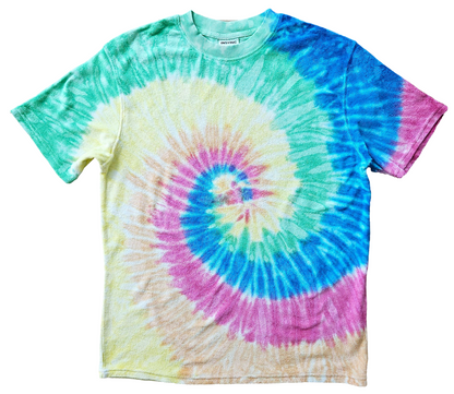 Tie Dye Terry Cotton Tee – Cotton Candy