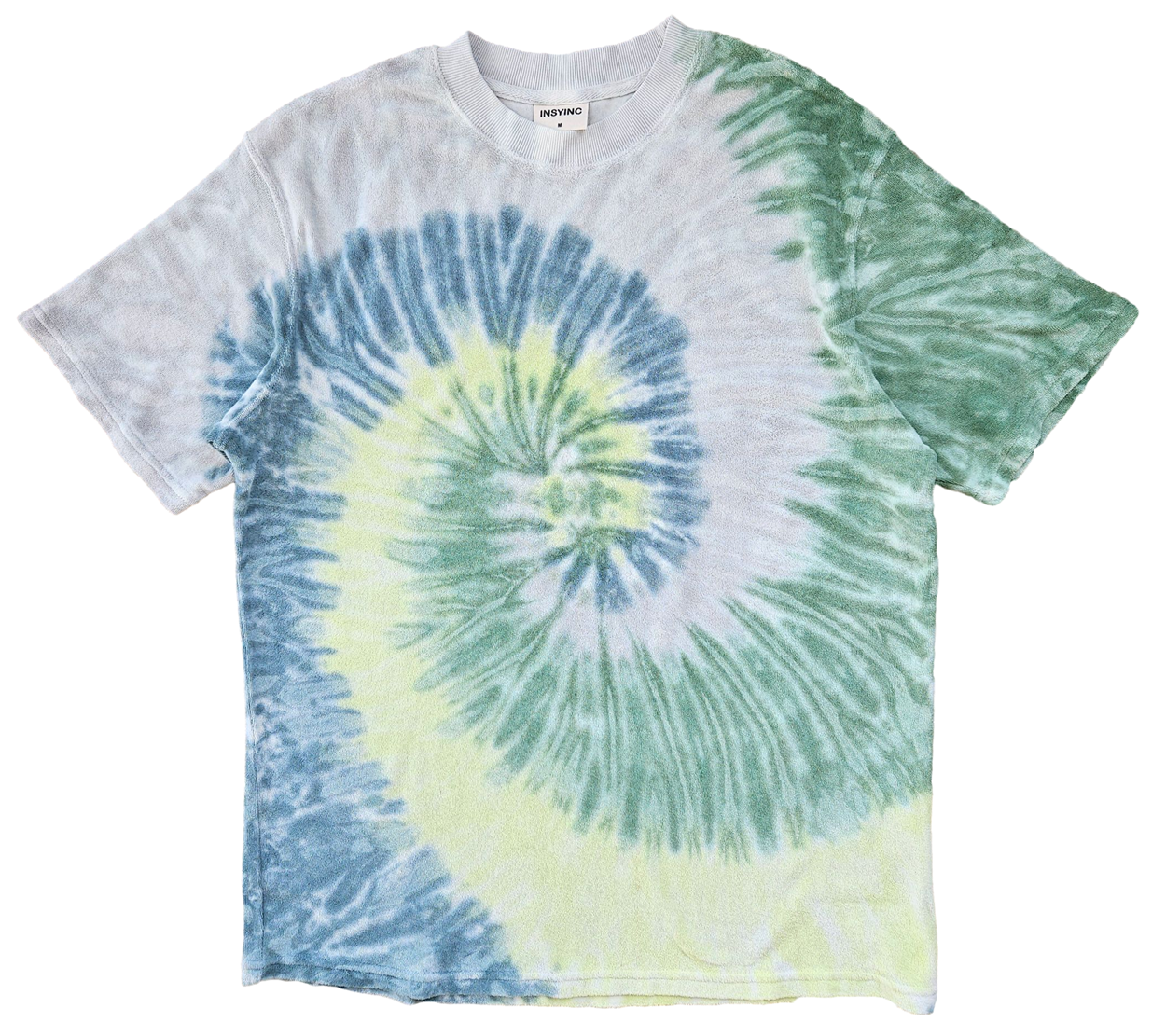 Tie Dye Terry Cotton Tee – Forest Green
